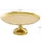 CosmoLiving by Cosmopolitan 13&#x22; Gold Aluminum Cake Stand